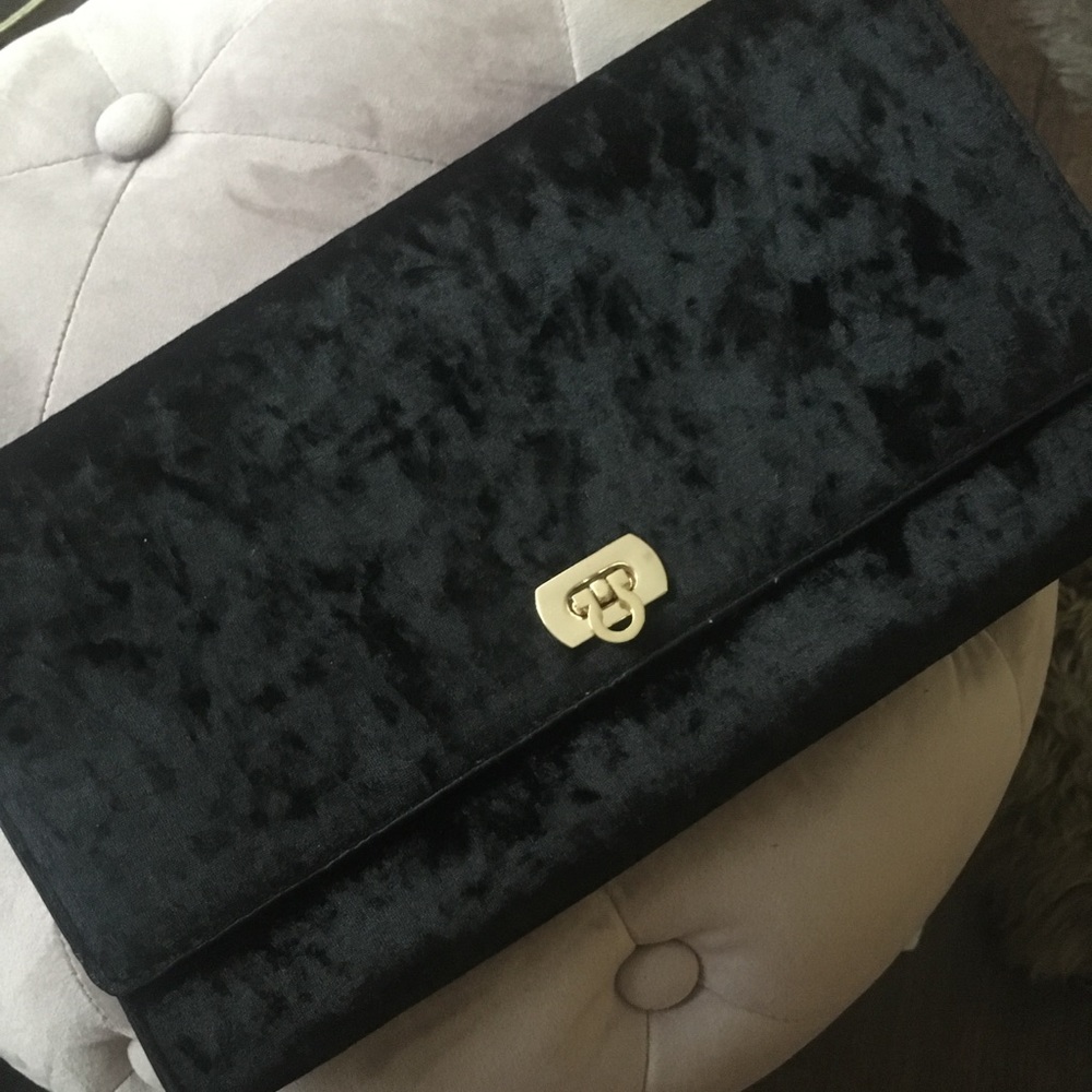 Crushed Velvet Clutch